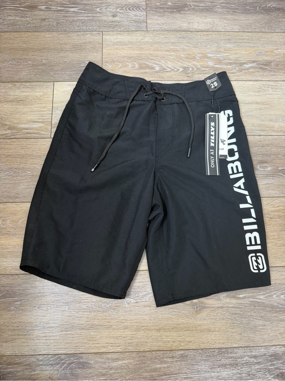NWT Billabong Men’s Black Logo Swim Trunks Sz 28